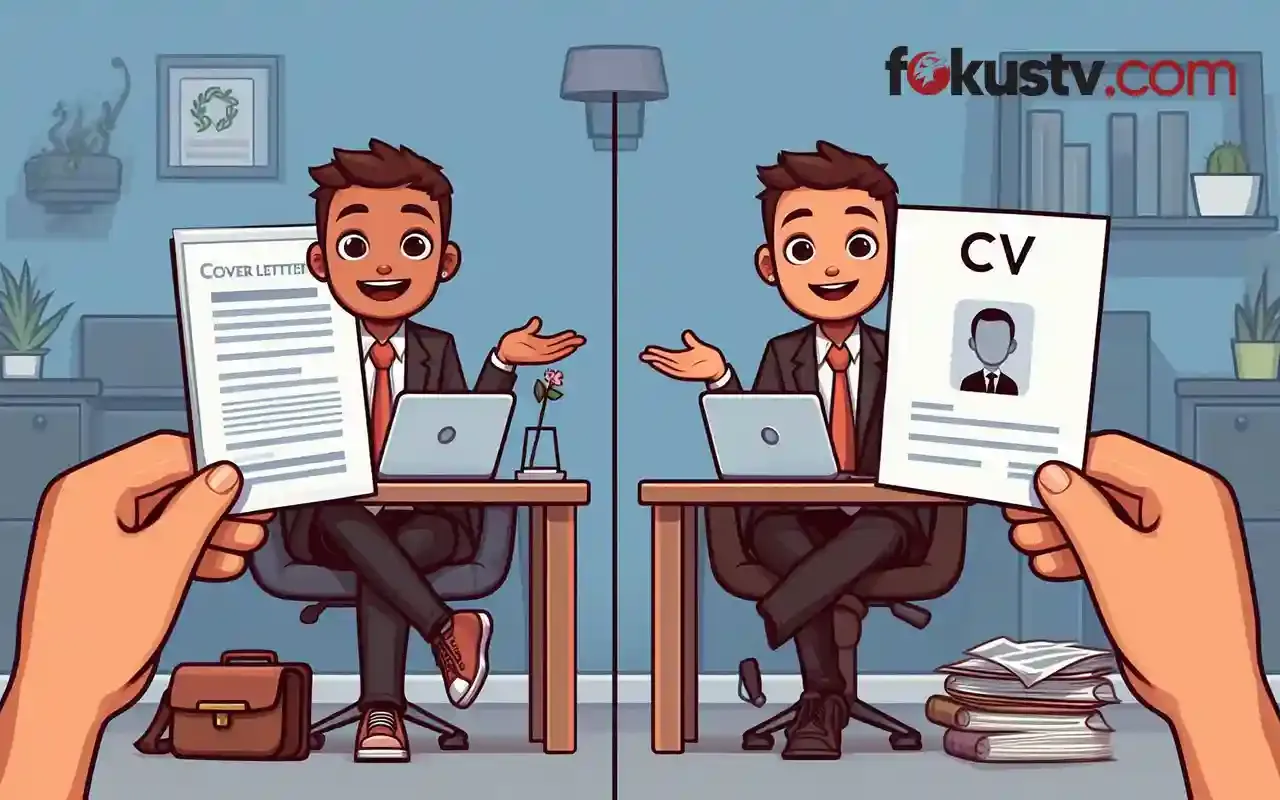 How would you explain the difference between a cover letter and a CV?
