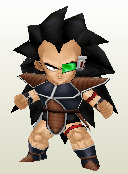 Dragon Ball Chibi Raditz Papercraft - Dragon Ball Chibi Raditz Free Papercraft Download P Pinterest