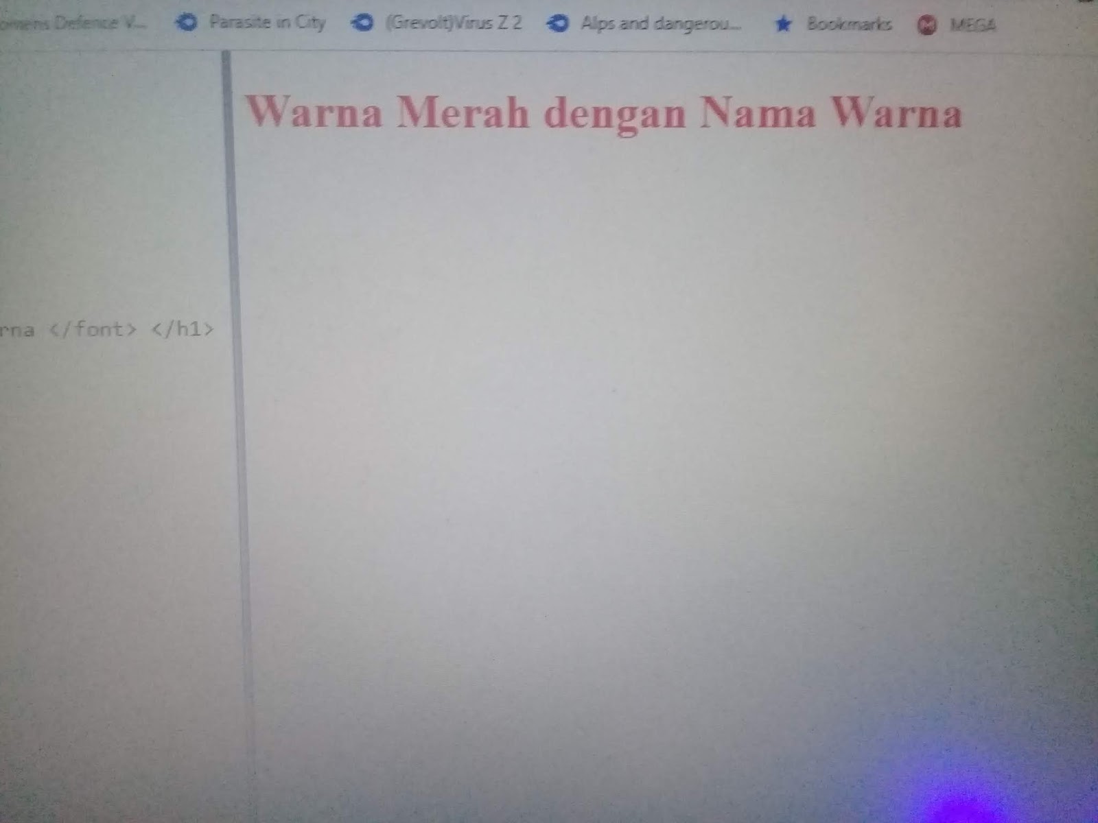 memberi warna  di html