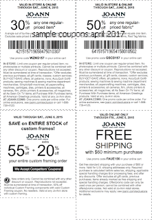 Joann coupons for april 2017