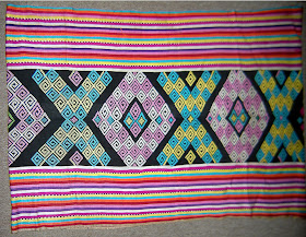 Hmong Miao Hill Tribe Northern Thailand Textile Fabric
