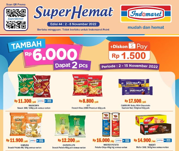 Katalog Promo Indomaret Super Hemat Periode 2 - 8 November 2022