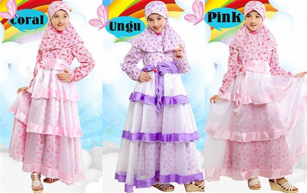 Model Baju Muslim Anak Perempuan Terbaru 2017 dan 2018