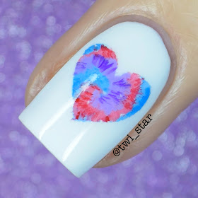 Tie-Dye Acrylic Paint Nail Art