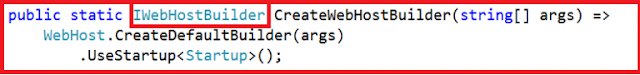 Create a Web Host Builder method