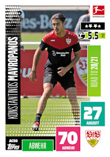 Topps Match Attax Bundesliga 2020-2021 VfB Stuttgart Set