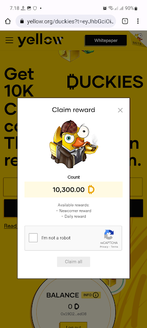 Cara Dapatkan Reward DUCKIES Airdrop Gratis