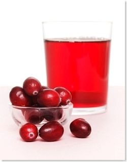 cranberry juice and fruits