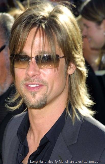 Brad Pitt Celebrity Hairstyle – Men Long Hairstyle