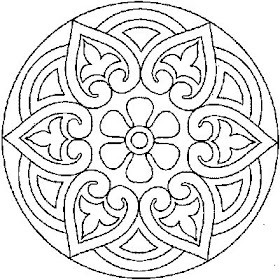 desenho de mandala para pintar