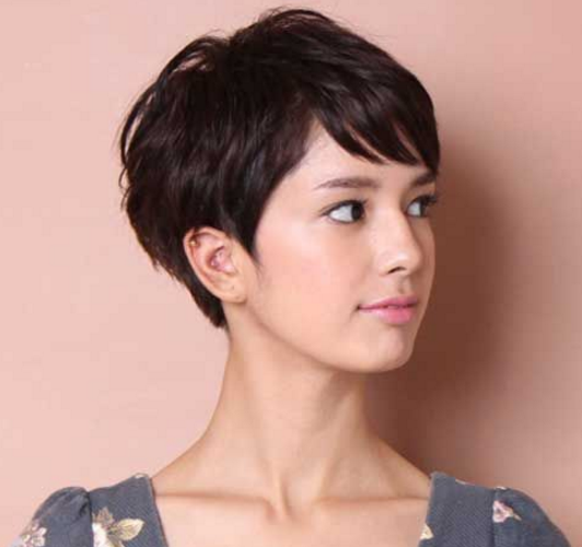 Model Potong  Rambut  Wanita  Pendek  Wajah Bulat