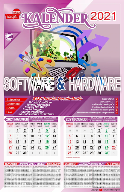 Free Kalender Cdr Download Template Kalender 2021 Cdr Gratis Templatekita Com
