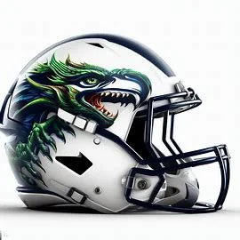 Seattle Seahawks Mythological Beasts Concept Helmet