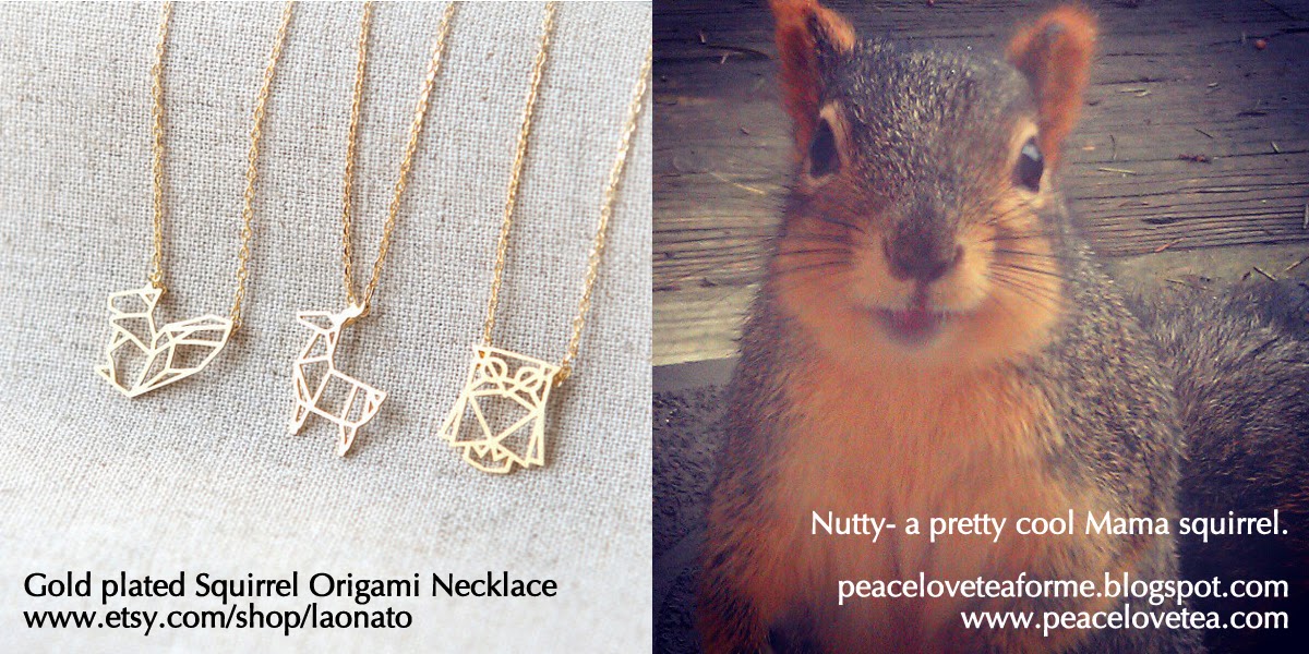  Squirrel Origami Necklace by Laonato