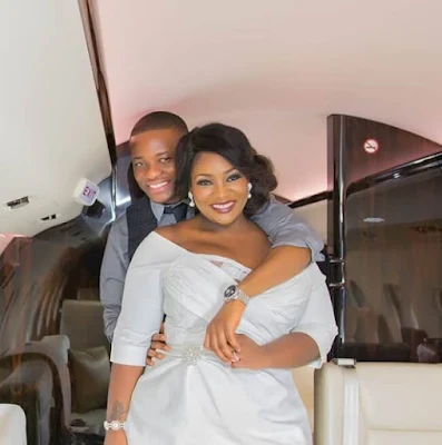 Nigerian celeb Tolu Oniru-Demuren aka OAP Toolz, and her husband, Captain Tunde Demuren