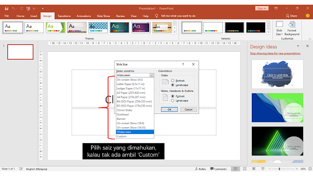 cara buat infografik guna power point