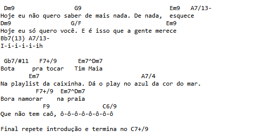 Cifras - Diogo Nogueira - Bota pra tocar Tim Maia
