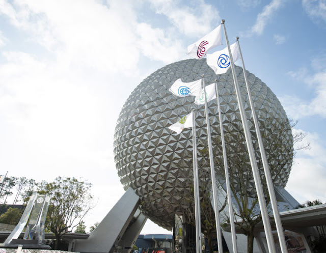 Walt Disney World Resort, WDW, New Entrance Flags at EPCOT (March, 2021)