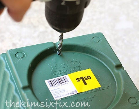 Drilling flower pot