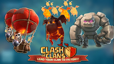 Cara Attack Menggunakan GoLaLoon Clash of Clans