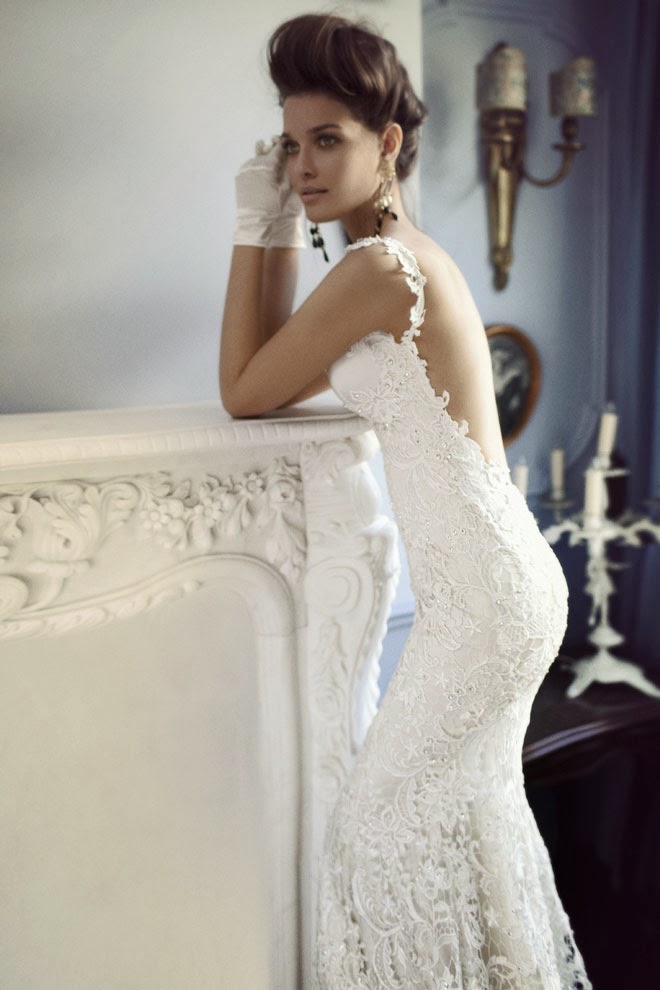 Wedding Gowns with Lace Open Back Wedding Dress