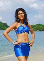 Shraddha, Das, Hot, Navel, show, in, blue, dress, on, Beach, Hot, Pics