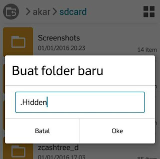 Folder hidden