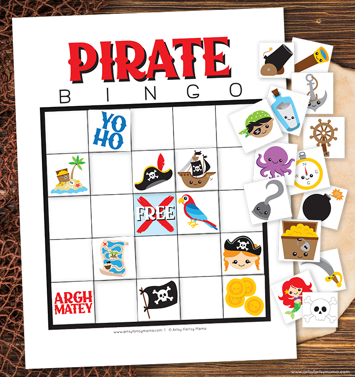 Free Printable Pirate Blank Bingo Set