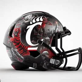 Cincinnati Bearcats Harry Potter Concept Football Helmet