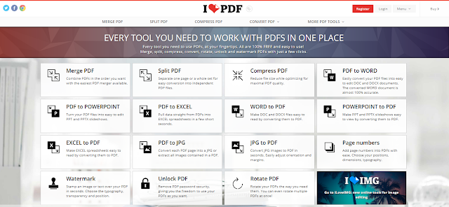 pada postingan kali ini admin ingin membuatkan info mengenai  Cara Convert File dan Memperkecil Ukuran File Menggunakan ILovePdf