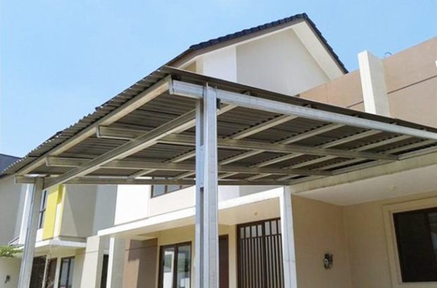 48 Desain Kanopi Modern pada Rumah Minimalis Rumahku Unik