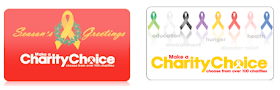 two charity gift cards