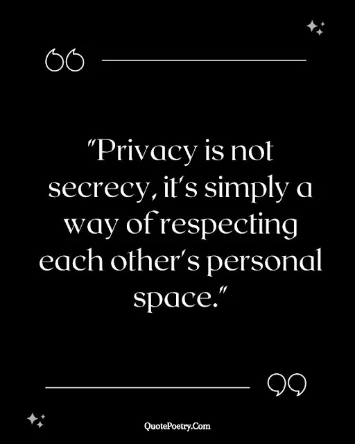 Quotes About Privacy In A Relationship
