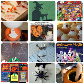 Over 100 Halloween ideas for kids including crafts, sensory play, food, printables, learning activities, and more