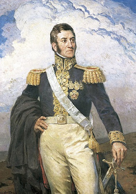 Retrato de José de San Martín para imprimir