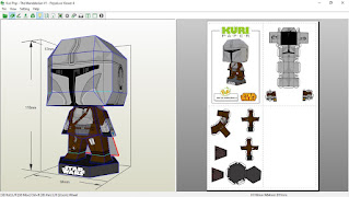 Kuri Paper - Funko Pop Mini The mandalorian V1 papercraft