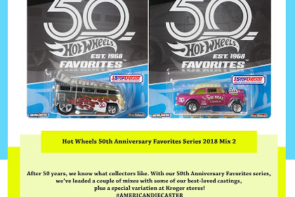  Hot Wheels 50th Anniversary Favorites Series 2018 Mix 2 