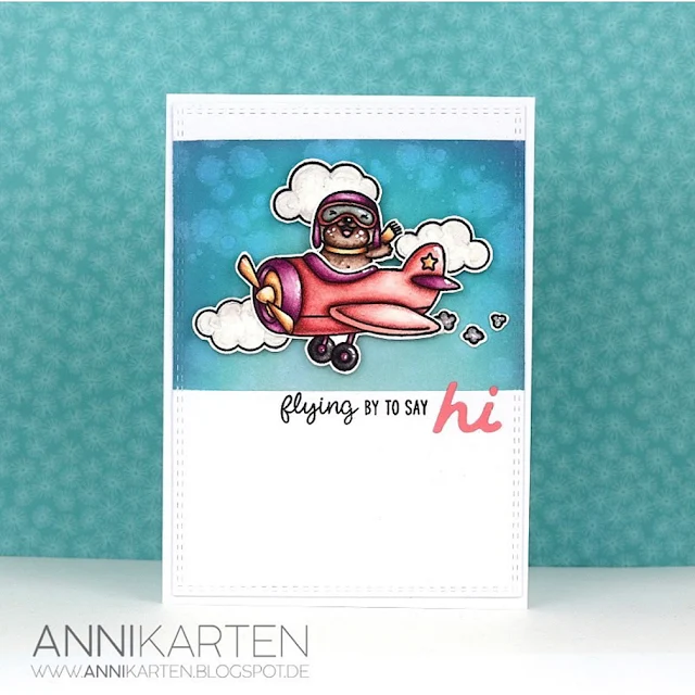 Sunny Studio Stamps: Plane Awesome Customer Card by Anika Lerche