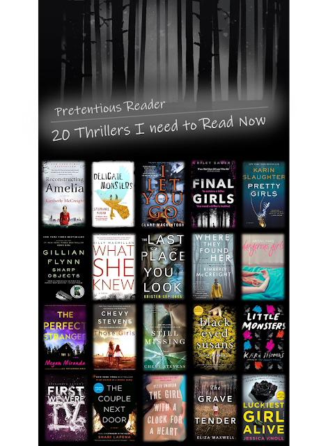20 Thrillers I need to Read Now