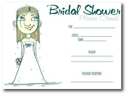 The invitations to a bridal shower are the the literal'first impression'