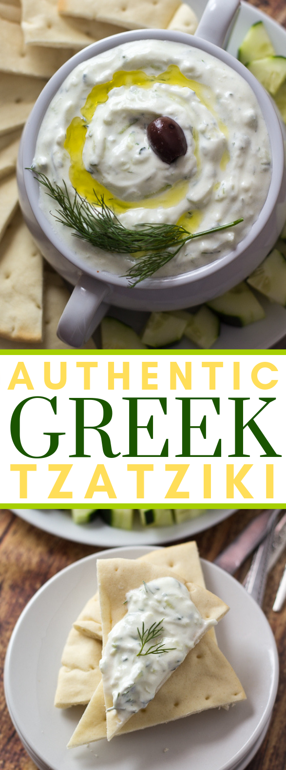 AUTHENTIC GREEK TZATZIKI #dinnerrecipe #appetizer