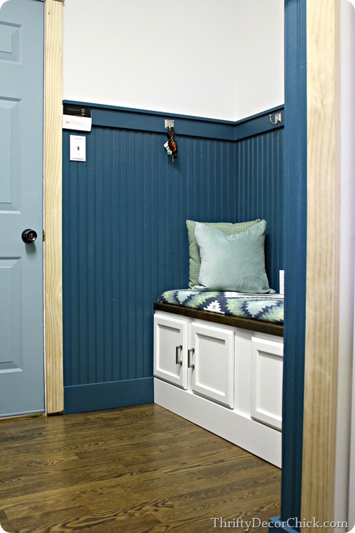 mud room with beadboard 