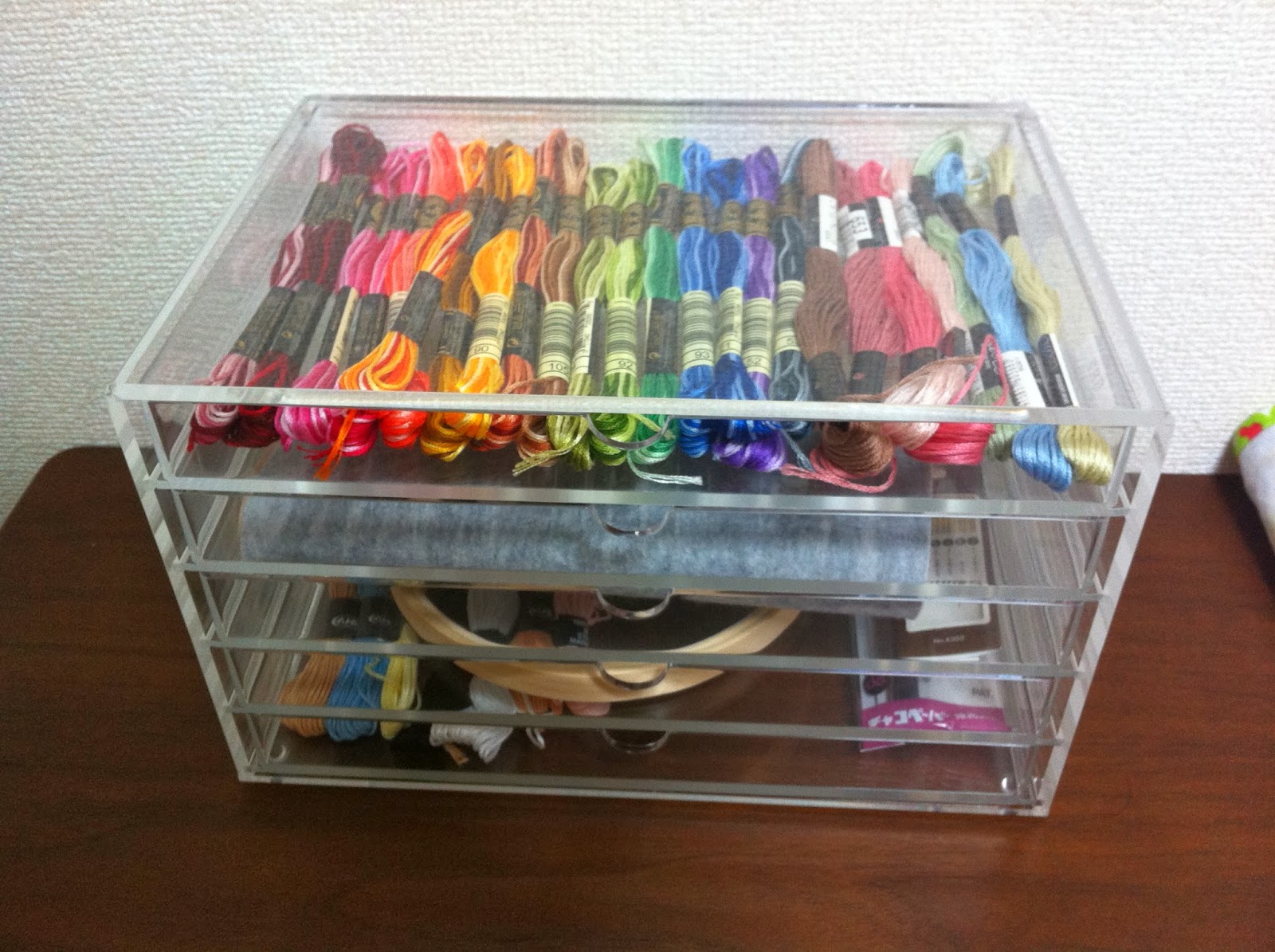 新米主婦あおちゃんの日記 簡単手料理 刺繍糸の収納方法