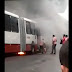 VÍDEO: ônibus da linha 678 pega fogo dentro do Terminal 5, em Manaus