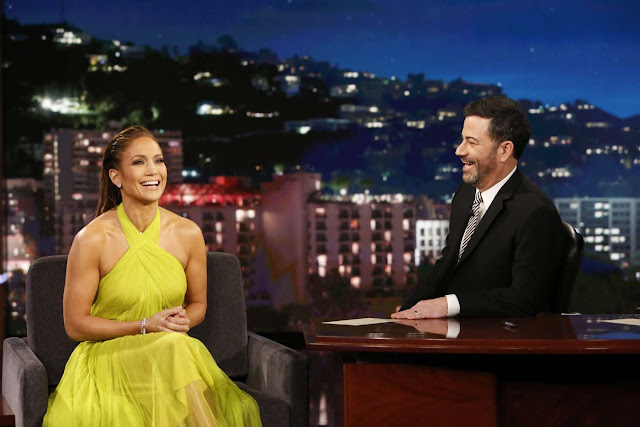 Jennifer Lopez - Visits Jimmy Kimmel Live 