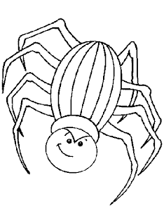 Halloween Spiders for Coloring, part 1