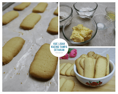 Kue Lidah Kucing tanpa cetakan dan mixer