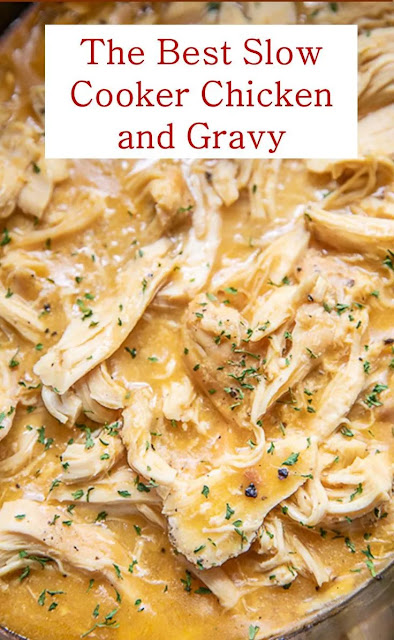 The Best Slow Cooker Chicken and Gravy