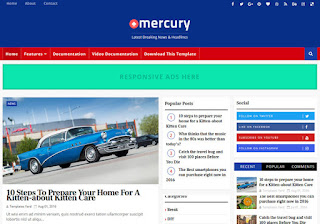 Mercury Blogger Template