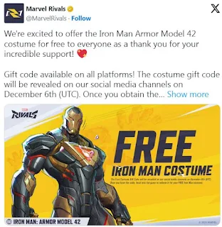 Marvel Rivals, Iron Man Skin, Free Skins, Marvel Games, NetEase Games, Twitch Drops, Competitive Gaming, Exclusive Rewards, Free Rewards, Marvel Heroes, Armor Model 42, Hero Shooter, Gaming News, Game Launch